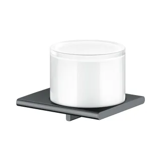 Keuco Lotionspender Edition 400 11552, kpl. Echtkristall-Glas,Schwarzchrom gebürstet, 11552139000 11552139000