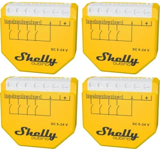 SHELLY Szenenaktivierer Wave i4 DC, Unterputz, gelb, 4 Stück