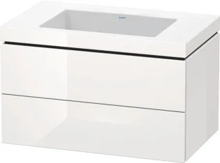 Duravit L-Cube c-bonded Set wandhängend Weiß Hochglanz 800x480x500 mm - LC6927N2222 LC6927N2222