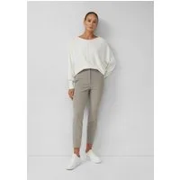 s.Oliver 7/8-Hose Hose Knöchellange Flanellhose mit Bundfalte und elastischem Bund