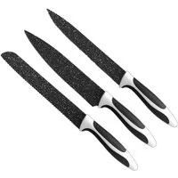 HAC24 Messer-Set Messerset Küchenmesser Brotmesser Universalmesser Kochmesser (Set, 3-tlg), Edelstahl
