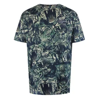 Kurzarm-T-Shirt in Marineblau