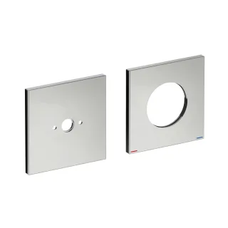 Keuco Rosetten-Set Edition 11 51116, 85 mm, eckig Edelstahl-finish, 51116060092 51116060092