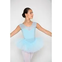tanzmuster Tüllrock Ballett Tuturock Pia Tutu Ballettrock aus Tüll mit Bund aus Baumwolle