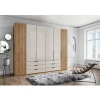 WIEMANN Kleiderschrank Monaco mit Teil-Glasfront sowie hochwertige Beschläge inkl. Dämpfung