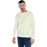 emilio adani Rundhalspullover Herren Rundhals Pullover, Hellgelb
