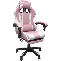 HTI-Living Drehstuhl Gaming Stuhl Krit Eco Pink-Weiß (Stück, 1 St), Bürostuhl Drehstuhl Schreibtischstuhl