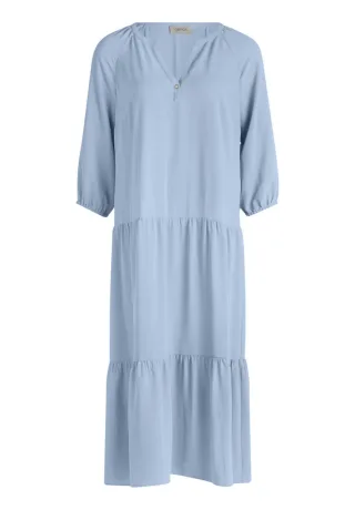 CARTOON - Midikleid mit 3/4-Arm und gestuftem Rock blau - Gr. - 36