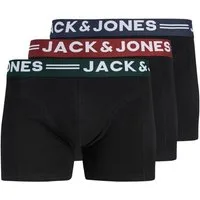Jack & Jones Boxer Sense Trunks (Packung, 3-St., 3er-Pack) Baumwollmischung, elastisches Bündchen