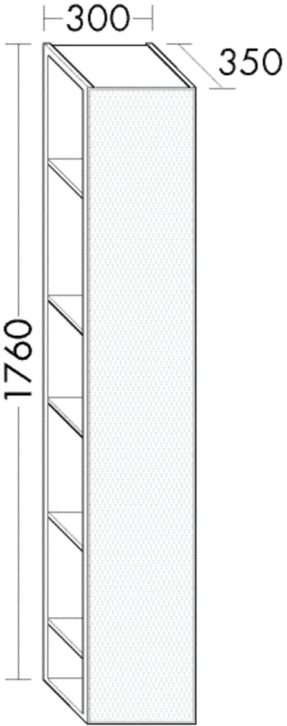 Burgbad Ganzk.Sp. Sys30 PG1 Aqua 1760x300x350 Sys30 PG1 Aqua, SPGH030320 SPGH030320