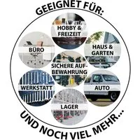 Trucky Anhänger-Deichselbox Truckbox Box Werkzeugkiste Anhängerbox Deichselbox 15 Größen Alumium