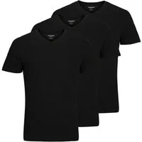Jack & Jones V-Shirt JJEORGANIC BASIC TEE SS V-NECK 3PK MP (Packung, 3-tlg)