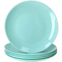 MamboCat Frühstücksteller MamboCat 6x Mint Kuchenteller Ø 19 cm Glas flache Teller Dessert