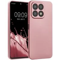 kwmobile Handyhülle Handyhülle für HONOR X8a Hülle, weiche Silikon Case metallisch schimmernd - Schutzhülle Cover