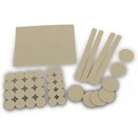 EUROTOOLS Filzgleiter EUROTOOLS Möbelgleiter-Set 349-NBFR, 38-teilig