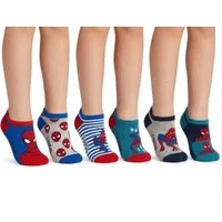Spiderman Sneakersocken 6x Spiderman kurze Kindersocken Strümpfe Socken Sneaker Kurze Kindersocken