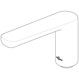 Dornbracht Wanneneinlauf 183 mm 091190002-10 weiß matt