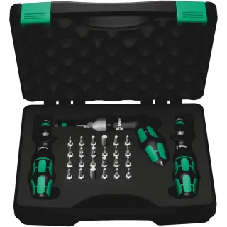 Wera 7445/46/47 Kraftform Drehmomentschraubendreher-Satz 2,5-55,0 in.lbs., 27-teilig - 05350451001