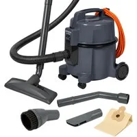 Hitachi Bodenstaubsauger CV-400P PRO GR, 4,5L Papierbeutel, 13m Aktionsradius, HEPA-Filter, 880 W, mit Beutel, 13 m Aktionsradius, Möbel- und Kantenschutz, 7,5 Liter Staubtank