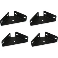 Prima-Online Eckverbinder Eckwinkel Stabiler Bettwinkel 126x126x50mm schwarz für Bettrahmen, (4-St)