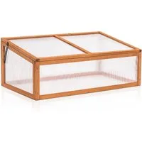 MCombo Frühbeet MCombo Frühbeet Gewächshaus Treibhaus Frühbeetkasten 0698, Aufsatz, Pflanzenbeet, mit Abdeckung, 59 x 100 x 40 cm