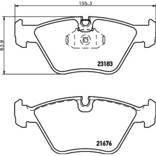 Hella Bremsbel?ge vorne BMW 3er X3 Z4 MG Mg