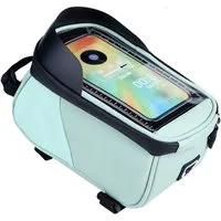 Blusmart Rahmentasche Mountainbike-Frontträgertasche (Handy-Aufbewahrungstasche vorne hängende Tasche, 1,5 l großes Fassungsvermögen), Wasserfester, empfindlicher Touchscreen