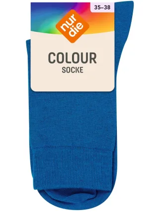 NUR DIE Unisex Colour Socken mit Rollbund