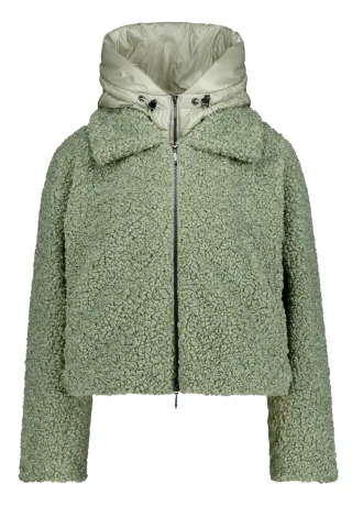 AMBER & JUNE - Plüschjacke Slate Gray - Gr. - 36
