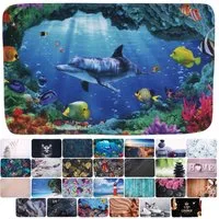 Sanilo Badematte mit Motiv, viele schöne Badteppiche zur Auswahl, rutschhemmend beschichtet, waschbar, schnelltrocknend, Polyester, rechteckig, sehr weich, hochwertig & modern, 50 x 80 cm oder 70 x 110 cm