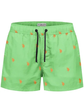 U.S. Polo Assn. Herren Badeshorts mit Allover-Logo-Design