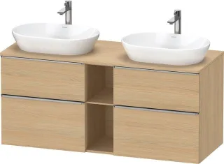 Duravit D-Neo Konsolenwaschtischunterbau wandhängend Natur Eiche Matt 1400x550x664 mm - DE4970B70300 DE4970B70300000