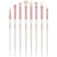 Luvia Cosmetics Kosmetikpinsel-Set ALL EYE WANT, 8 tlg., Nurai-Pinselhaar, vegan und hautfreundlich, verliert keine Haare.