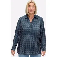 Sheego Klassische Bluse Tunika Langarm