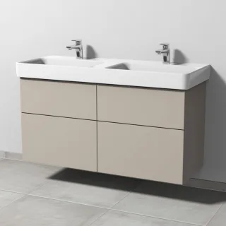 Sanipa 3way Waschtischunterbau zu Laufen Pro S Waschtisch mit 4 Auszügen, Kaschmir-Matt SP7871U