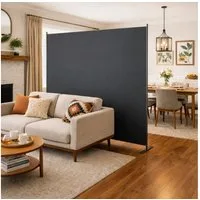 BBWL Raumteiler Paravent Grau freistehend, Sichtschutz Trennwand für Innenbereich, faltbar für Büro Wohnzimmer Schlafzimmer Esszimmer Arbeitszimmer, 1-teilig 180x180 cm, 4-teilig 204x180 cm, 6-teilig 304x180 cm, 8-teilig 404x180 cm, flexibel platzier