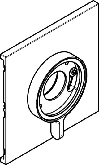 Hansgrohe Rosette Axor ONE inklusive Hebel für Mengenregulierung f.3 Verbraucher brushed black chr 92599340