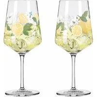 Ritzenhoff Cocktailglas Ritzenhoff Sommertau Limoncello 2er-Set F25, Kristallglas