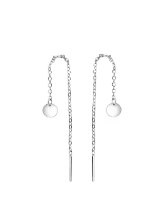 Celesta Silber Durchziehohrringe 925-Sterling Silber rhodiniert