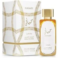 Lattafa Eau de Parfum Hayaati Gold Elixir, Glasflakon, Parfüm EDP, Unisex Duft