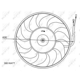 NRF K?hlerl?fter Audi 100 80 A6 Cabriolet Coupe 47072