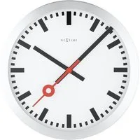 NEXTIME Wanduhr 3998 (im ikonischen Bahnhofsuhr Design)
