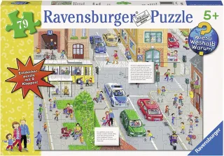Ravensburger 05507 Puzzle - WWW Wieso? Weshalb? Warum?: Achtung im Straßenverkehr! [79 Teile]