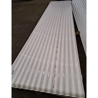 Lichtplatte Polycarbonat | Wellplatte | 76/18 | 0,9 mm | Breite 1116 mm | Länge 4,5 m | opal