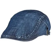 Cool4 Flat Cap Schiebermütze DENIM Jeans Verstellbar