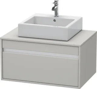 Duravit Ketho Konsolenwaschtischunterbau wandhängend Betongrau Matt 800x550x426 mm - KT669400707 KT669400707