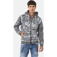 Cipo & Baxx Sweatjacke Jacken (1-tlg) mit auffälligem Print, CL544