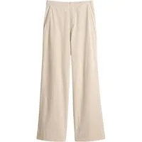 OPUS Stoffhose natur,Freizeit,Baumwolle,Unifarben,Wide Leg,Mittel