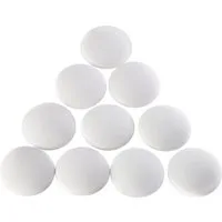 SO-TECH® Wandtürstopper Wandpuffer Türpuffer Ø 40 mm H: 9 mm (Spar-Set, 10 St), weiß, perfekter Schutz für Wände und Möbel