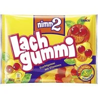 NIMM2 Süßigkeit, Storck nimm2 Lachgummi Fruchtgummi mit Vitaminen und Saft 250g